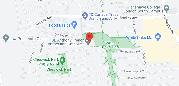 map of 1088 ST ANTHONY ROAD